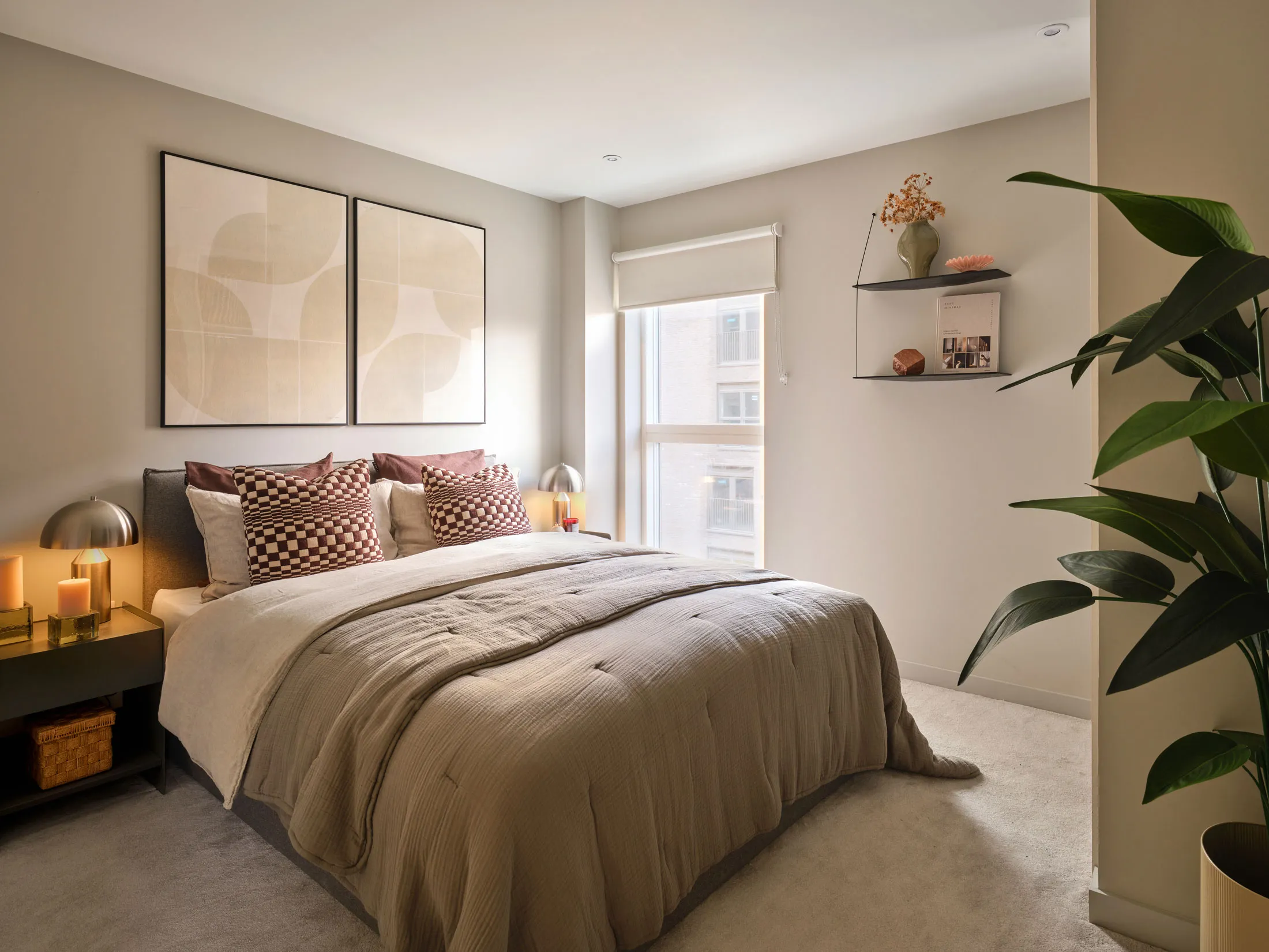 LOFTLINES Belfast - 2 Bedroom apartment - bedroom with Light & cosy decoration